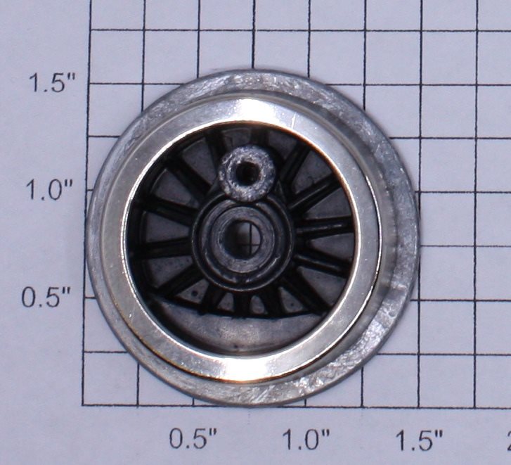 American Flyer AO-1002 O Gauge Plain Steam Wheel with Black Spokes