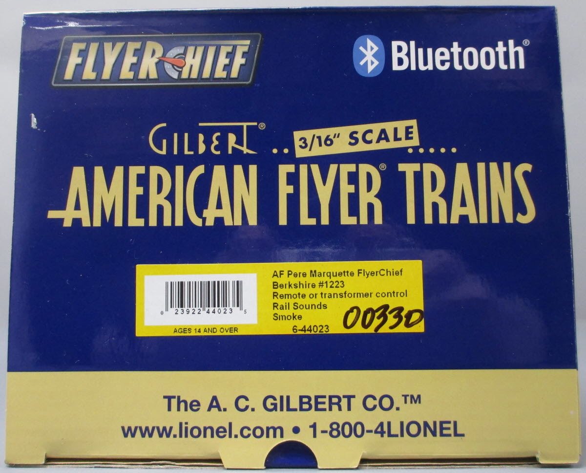 American Flyer 6-44023 Pere Marquette 2-8-4 Berkshire #1223 w Flyerchief