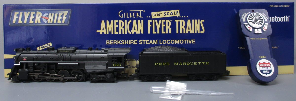 American Flyer 6-44023 Pere Marquette 2-8-4 Berkshire #1223 w Flyerchief