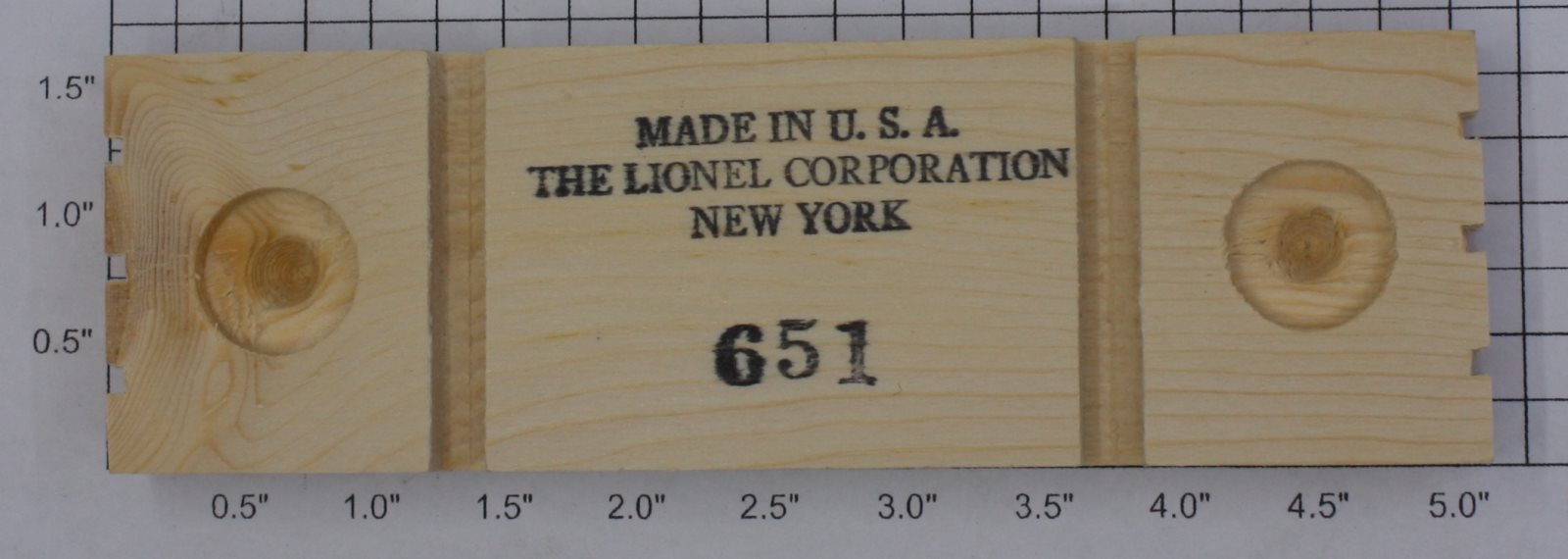 Lionel 651-10 Small Wood Block Lumber Load