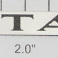 AMT 101-12 "Santa Fe" Name Plate with No Adhesive on Back