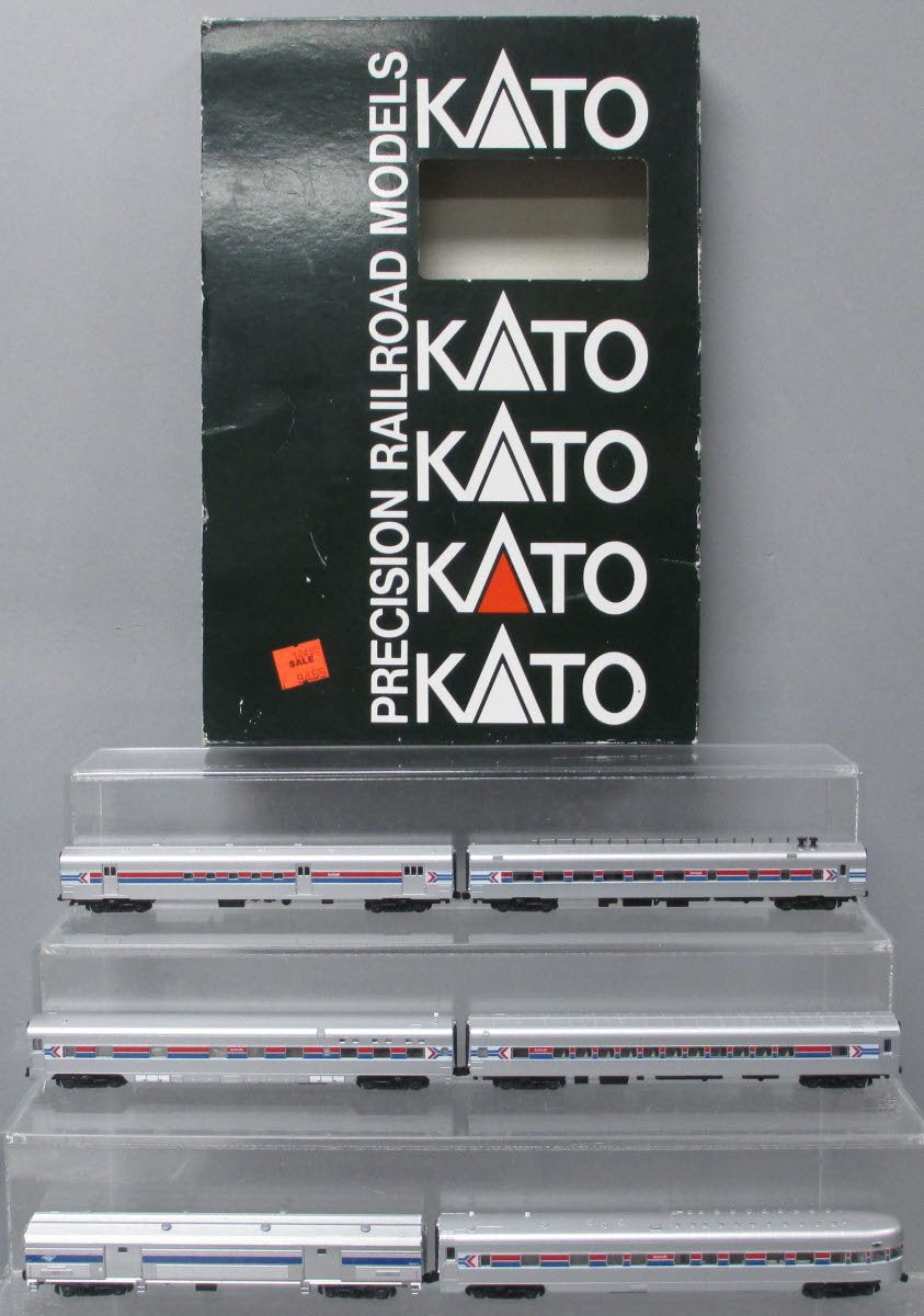 Kato 106-011 N Scale Amtrak 6-Car Passenger Set LN/Box