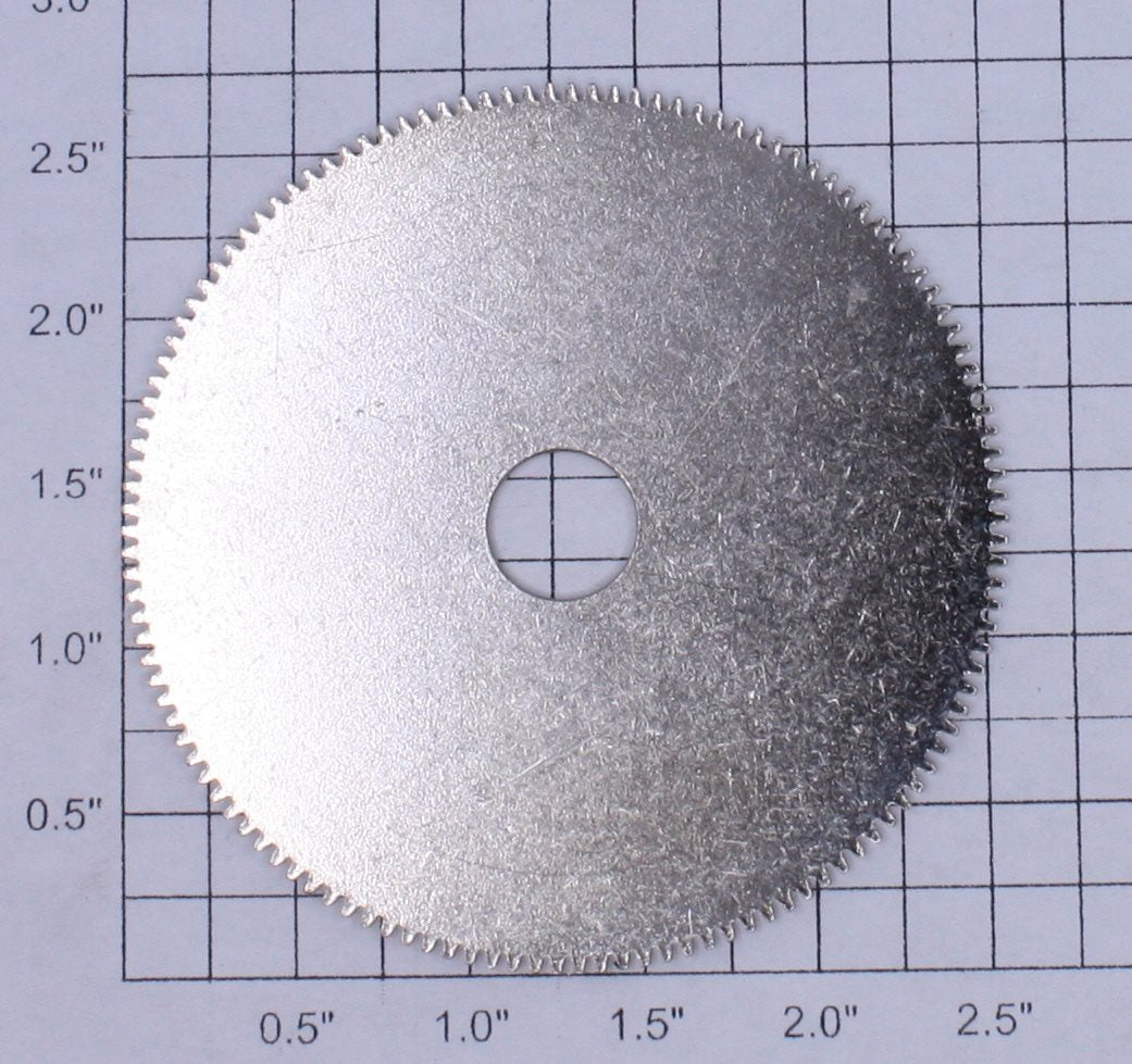 Lionel T-126 Nickel Gear 126 Teeth, Width .05", Diameter .44