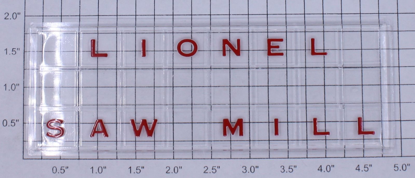 Lionel 2301-3 Saw Mill Window Strip