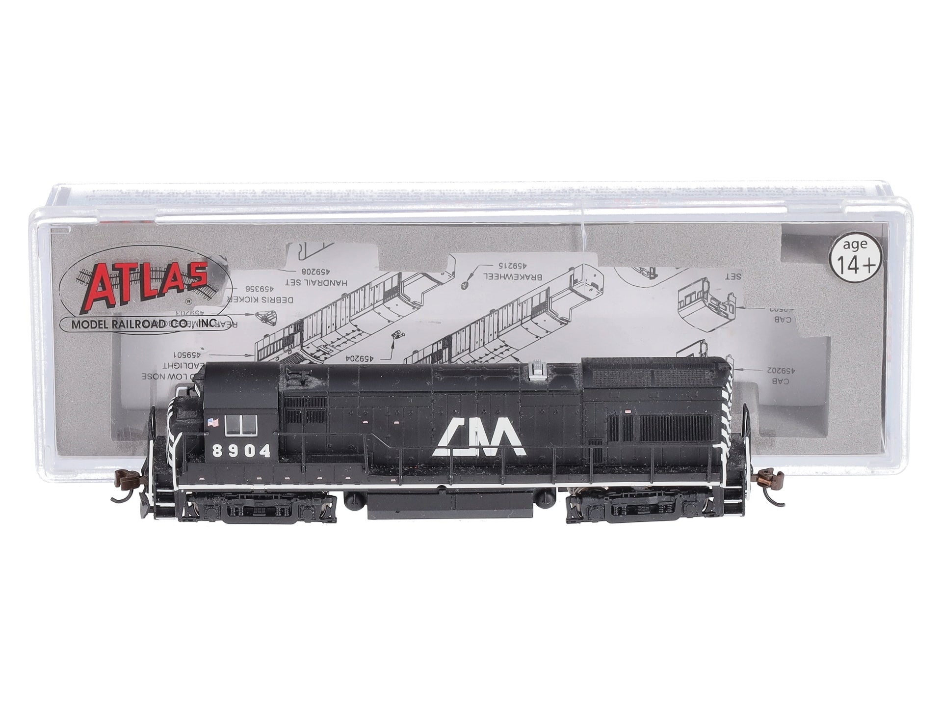 Atlas 47943 N Scale Central Mich. U23B w/DCC #8904