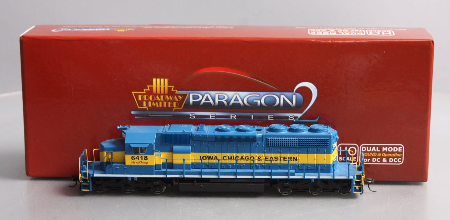Broadway Limited 2715 HO Iowa, Chicago & Eastern EMD SD40-2 Diesel Loco #6418