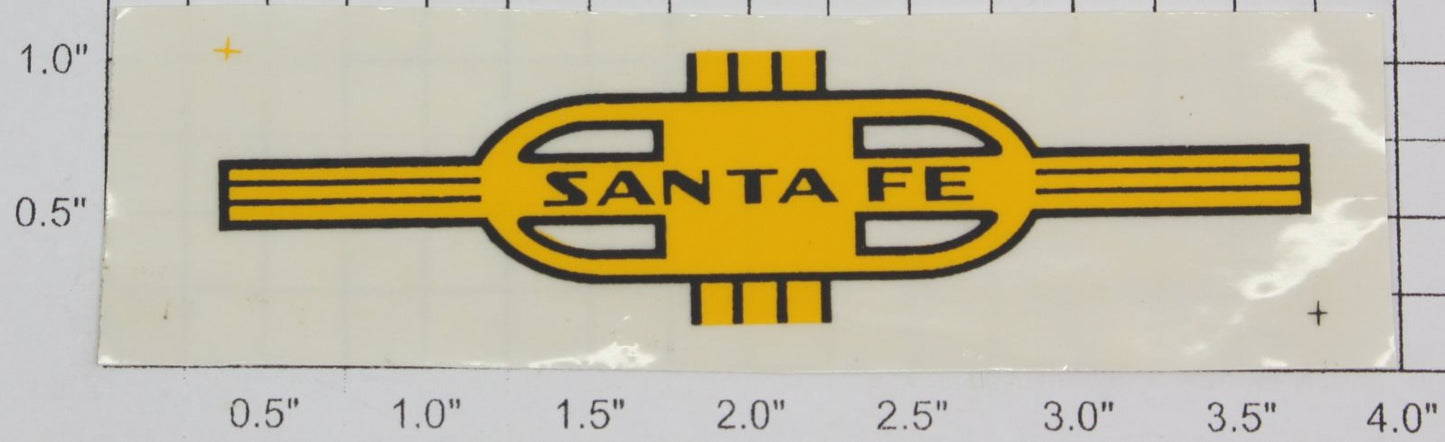 Lionel 218-5 Black/Yellow Santa Fe Sticker Decal