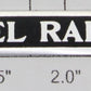 Lionel 385T-12 Nickel/Black "The Lionel Railway Lines" Nameplate w/ Adhsv
