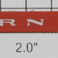 Lionel 9589-20 South Pacific Nameplate with Adhesive on Back