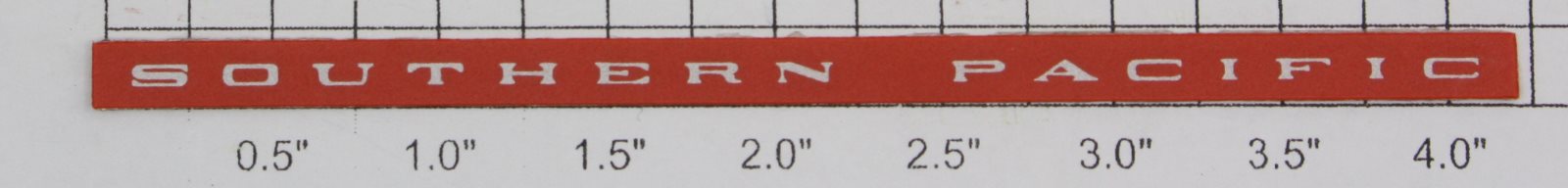 Lionel 9589-20 South Pacific Nameplate with Adhesive on Back