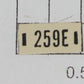 Lionel 259E-16 259E Celluloid Nameplate