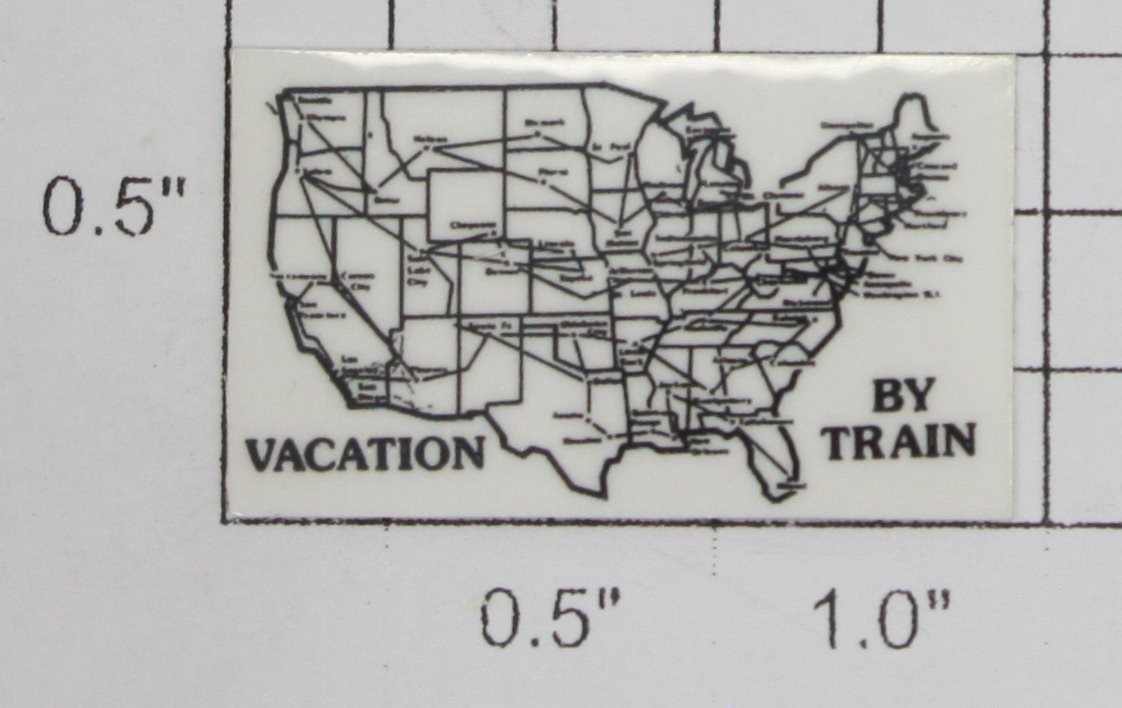 Lionel 2748-22 USA Vacation by Train Billboard Sticker Decal w/ Adhesive