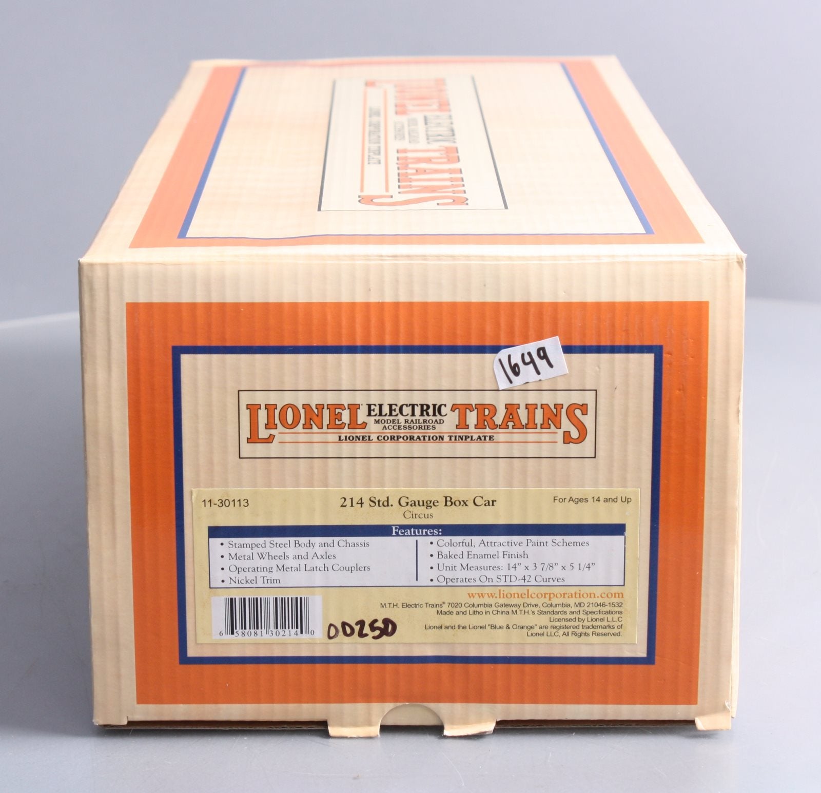 MTH 11-30113 #214 Circus Boxcar