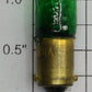 Lionel 3423G 12V 5W .42A 4CP 13 x 37mm Green T-4 Festoon Cap Light Bulb
