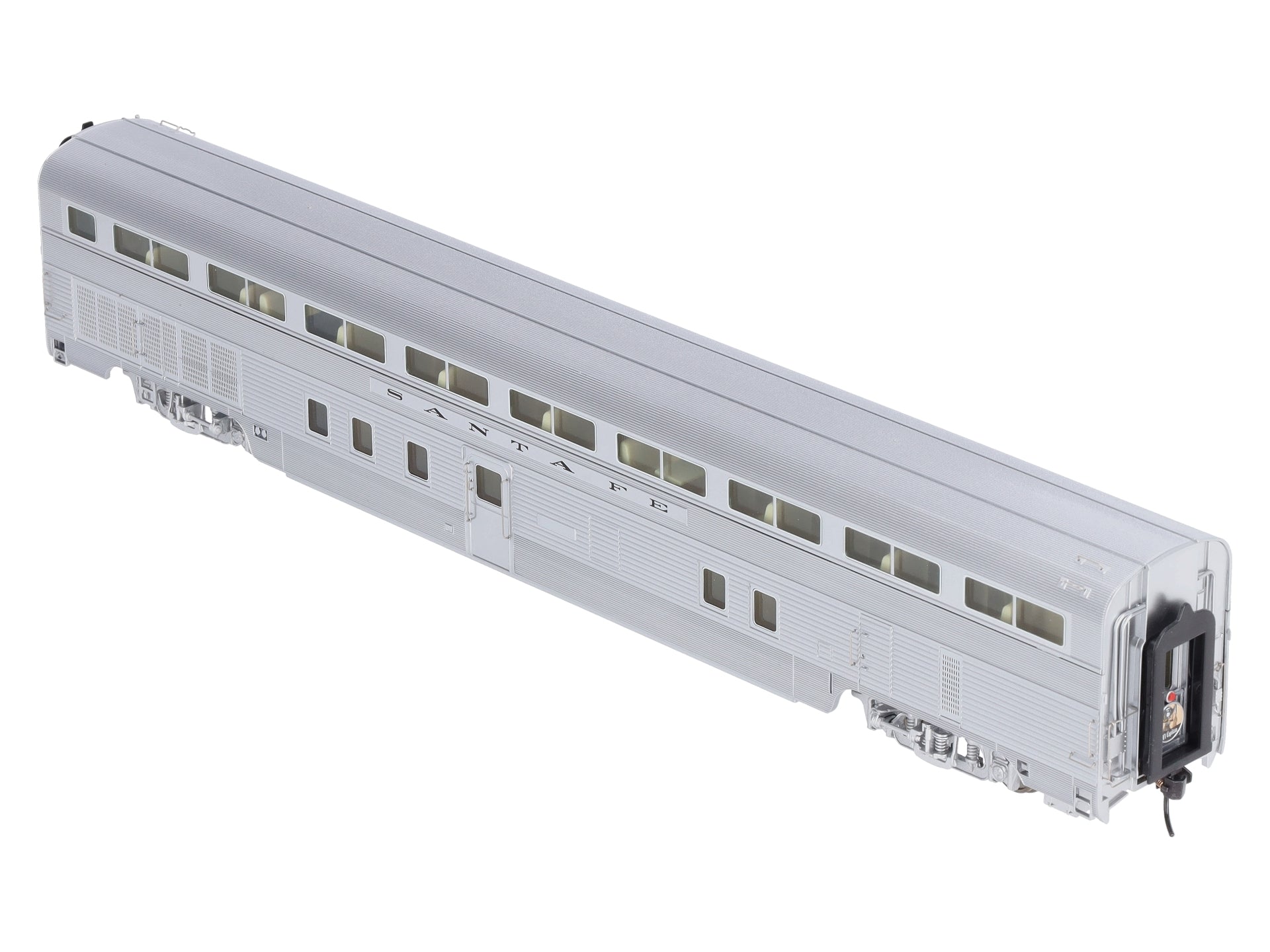 Walthers 932-9761 HO Santa Fe El Capitan 85' Budd Hi-Level Coach w/ Tail Sign LN/Box