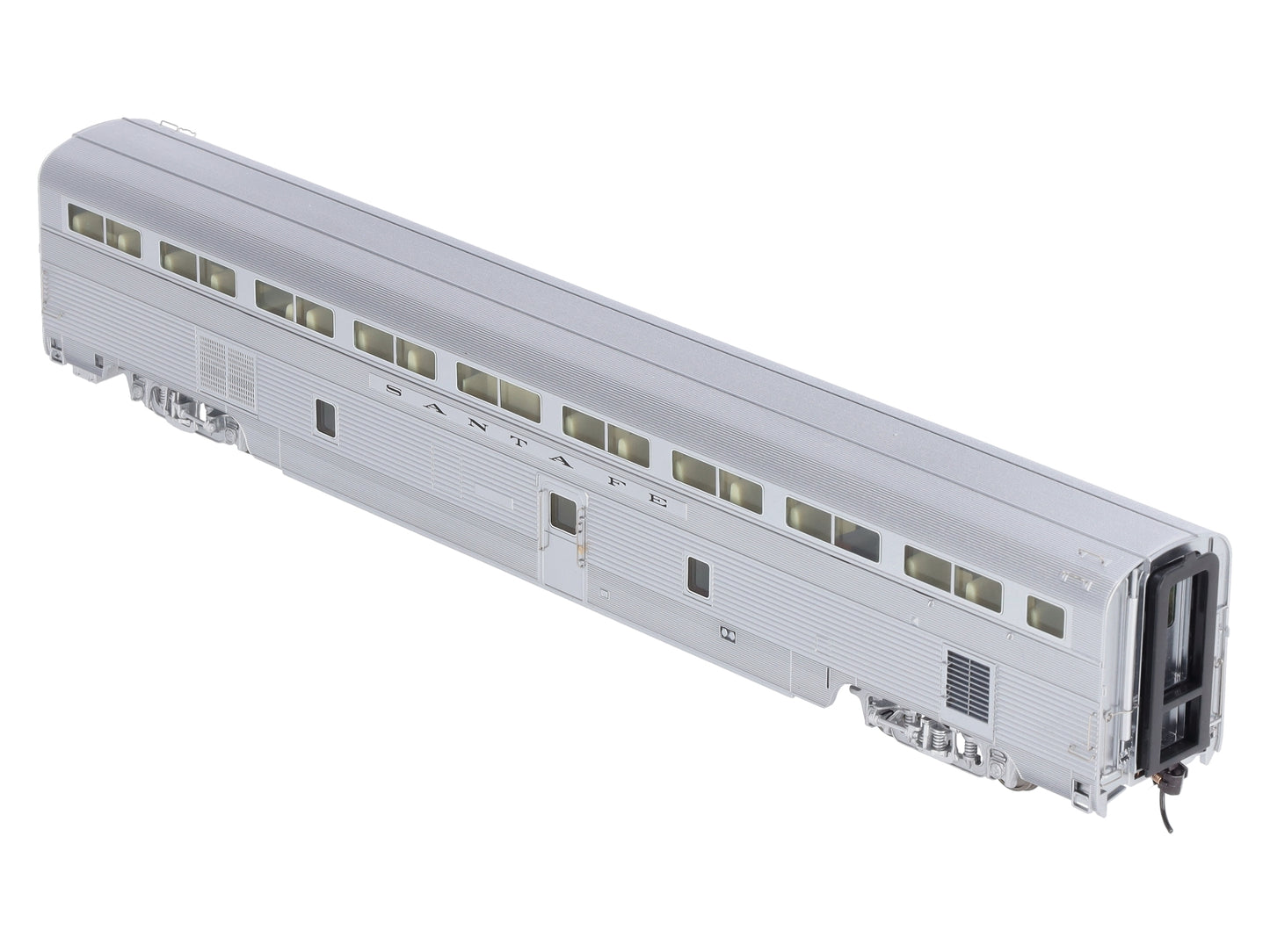 Walthers 932-9761 HO Santa Fe El Capitan 85' Budd Hi-Level Coach w/ Tail Sign LN/Box