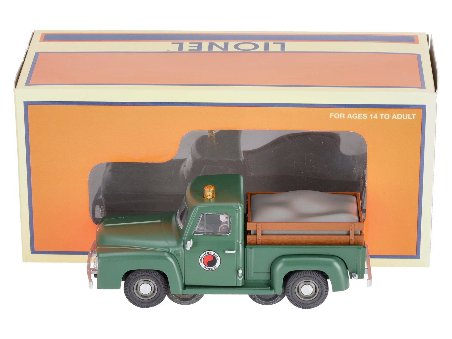 Lionel 6-39539 O Northern Pacific 1955 MOW Pickup Truck w/Railroad Wheels