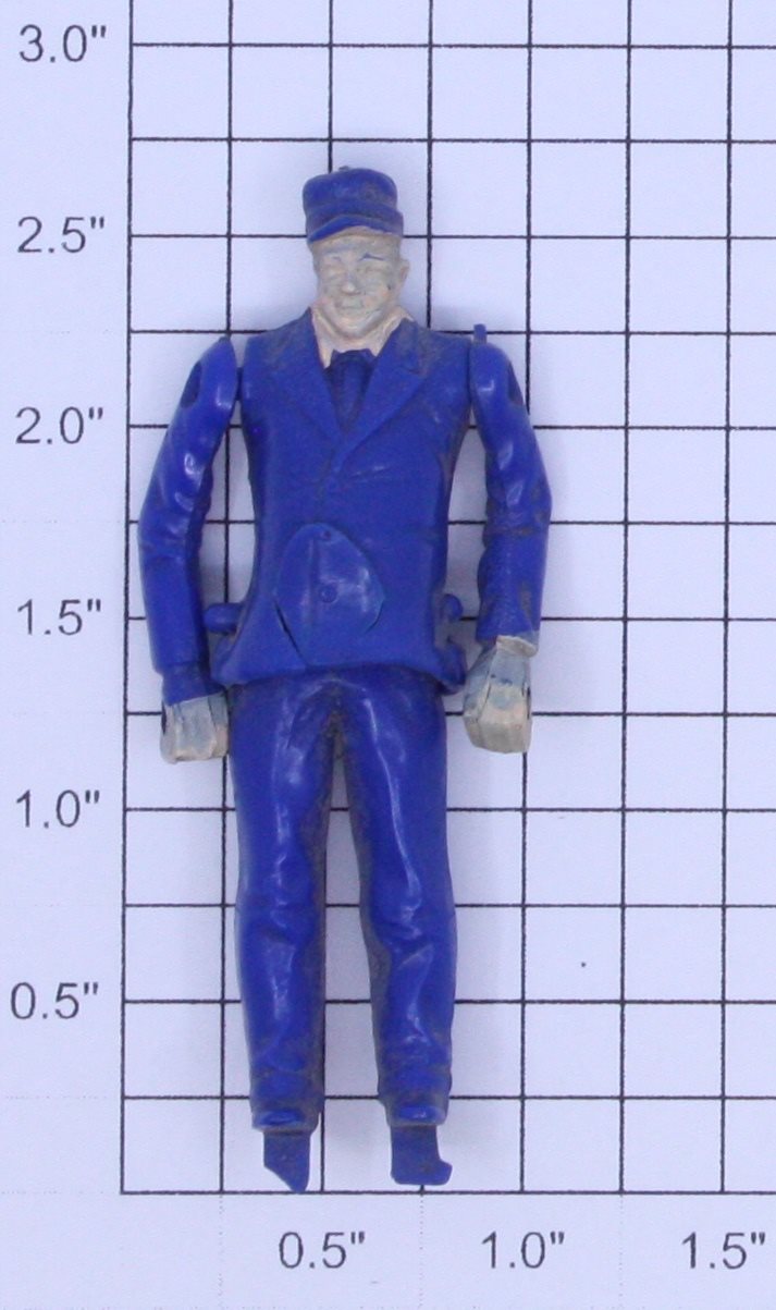 Marx 2002BP O Gauge Blue Plastic Handcar Guide Figure