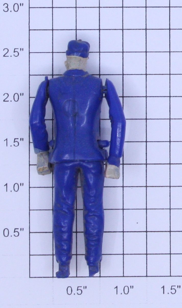 Marx 2002BP O Gauge Blue Plastic Handcar Guide Figure