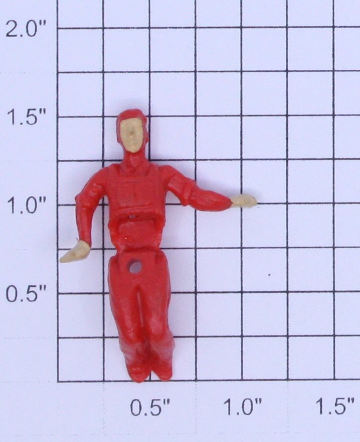 Lionel 50-84 Red Fixed Gang Car Crew Man Figure