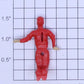 Lionel 50-84 Red Fixed Gang Car Crew Man Figure