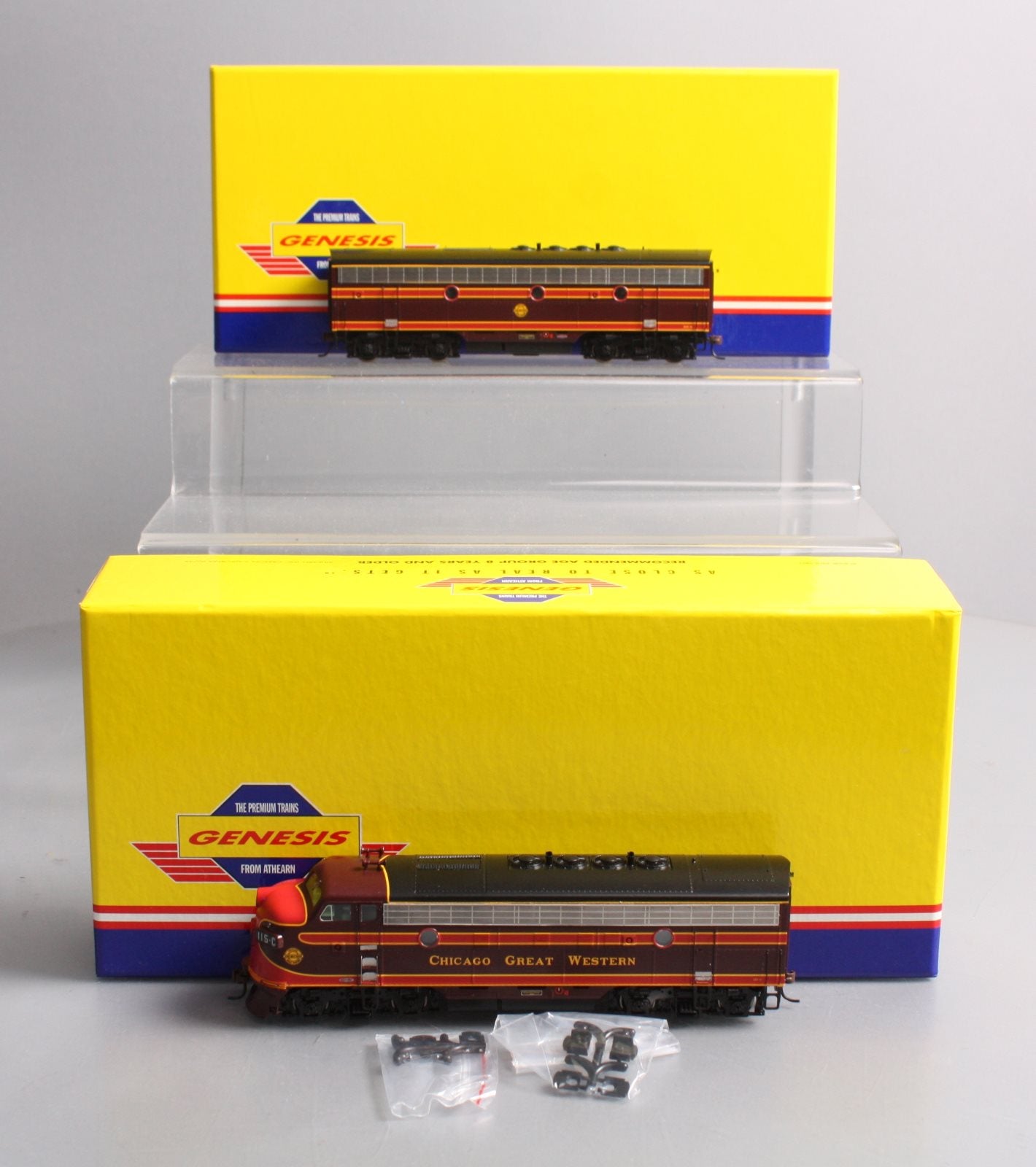 Athearn 99226 HO Scale Chicago Great Western F-5A & F-5B Diesel Locomotive Set LN/Box