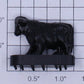 Lionel 3656-34 Black Operating Cow Cattle Figure