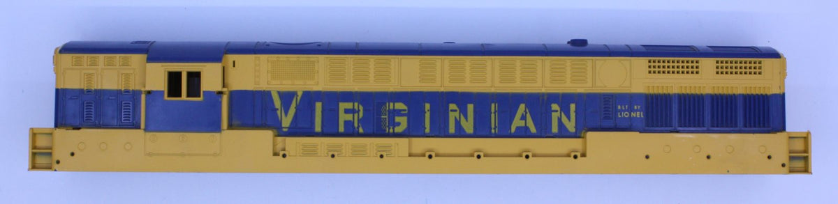 Lionel 2331-2 Postwar Blue and Yellow Virginian FM - Shell Only