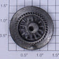Lionel 701-15 B6 Geared Open Spoked End Wheel with Nickel Rim