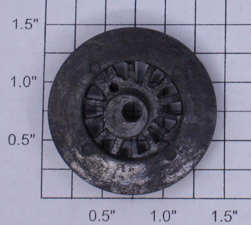 Lionel 701-18 B6 Plain Open Spoked End Wheel with Nickel Rim