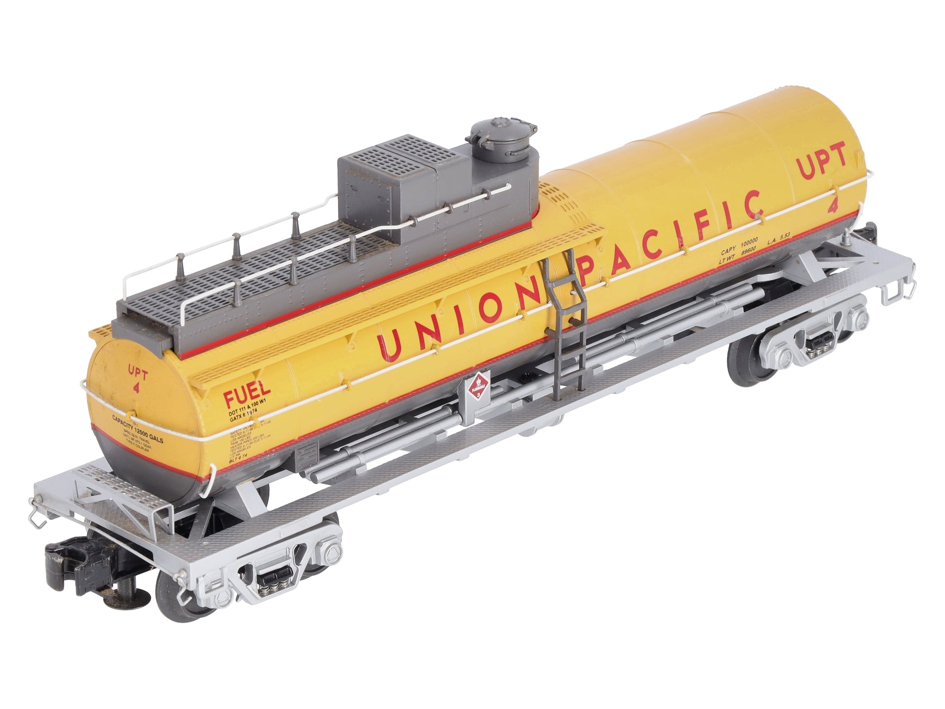 MTH 20-96802 O Gauge Union Pacific Die-Cast Fuel Tank Car LN/Box