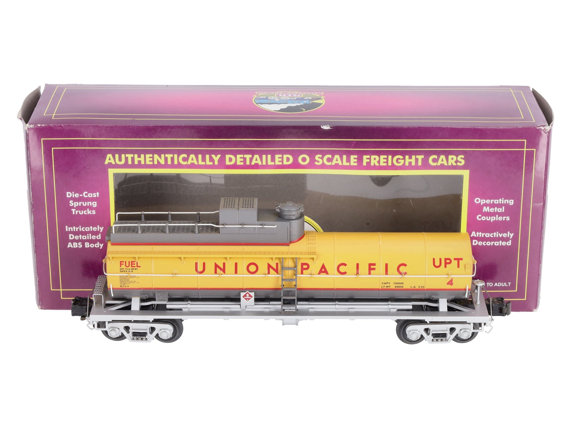 MTH 20-96802 O Gauge Union Pacific Die-Cast Fuel Tank Car LN/Box