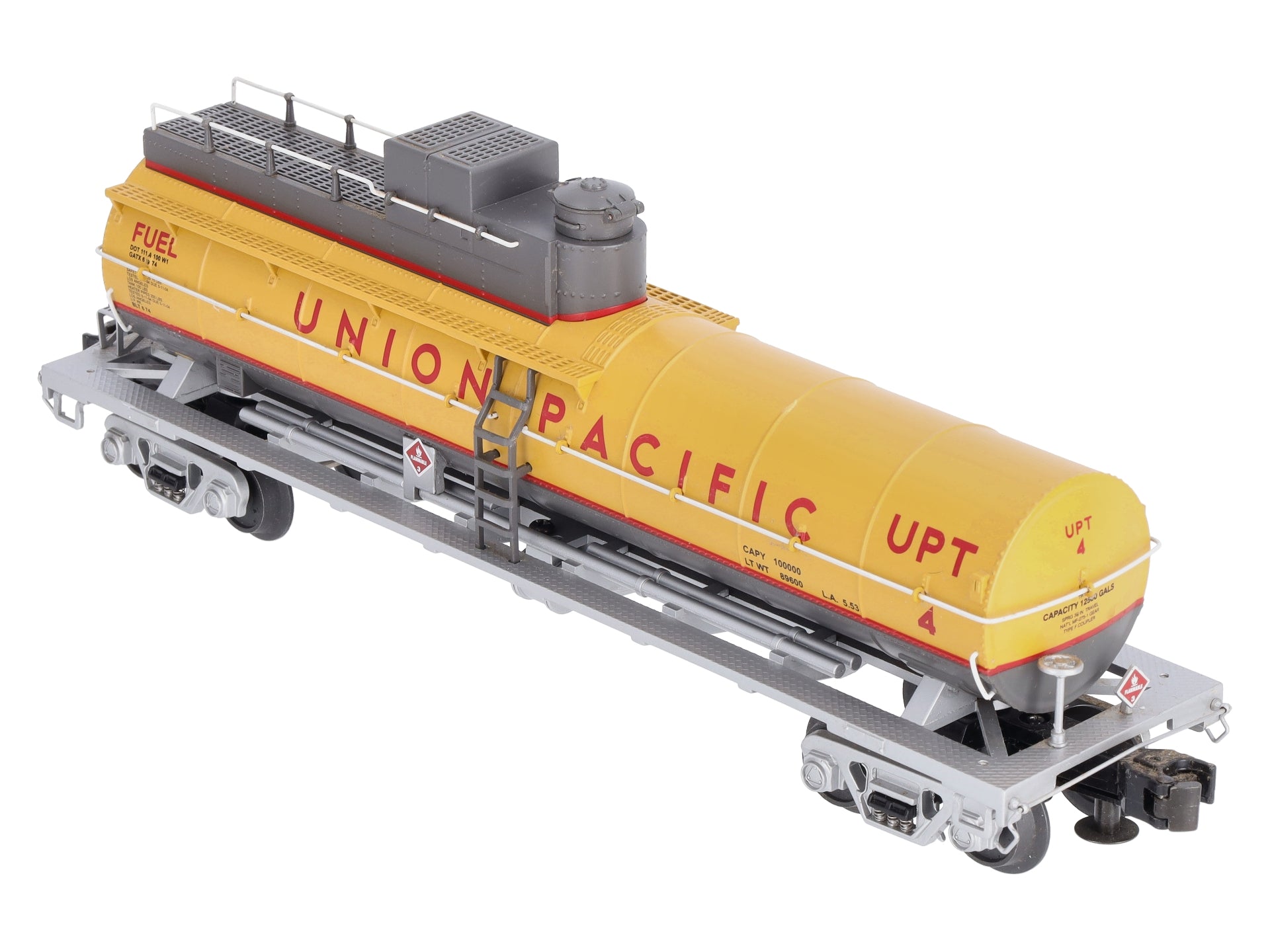 MTH 20-96802 O Gauge Union Pacific Die-Cast Fuel Tank Car LN/Box