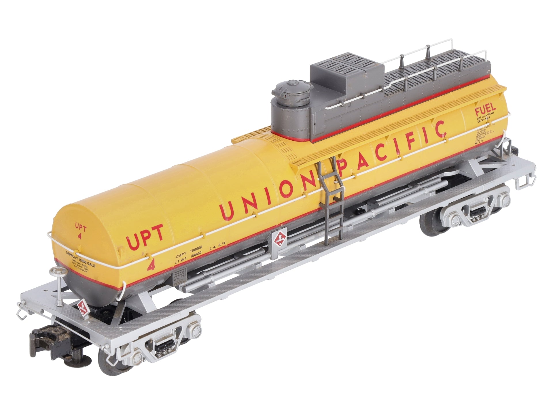MTH 20-96802 O Gauge Union Pacific Die-Cast Fuel Tank Car LN/Box