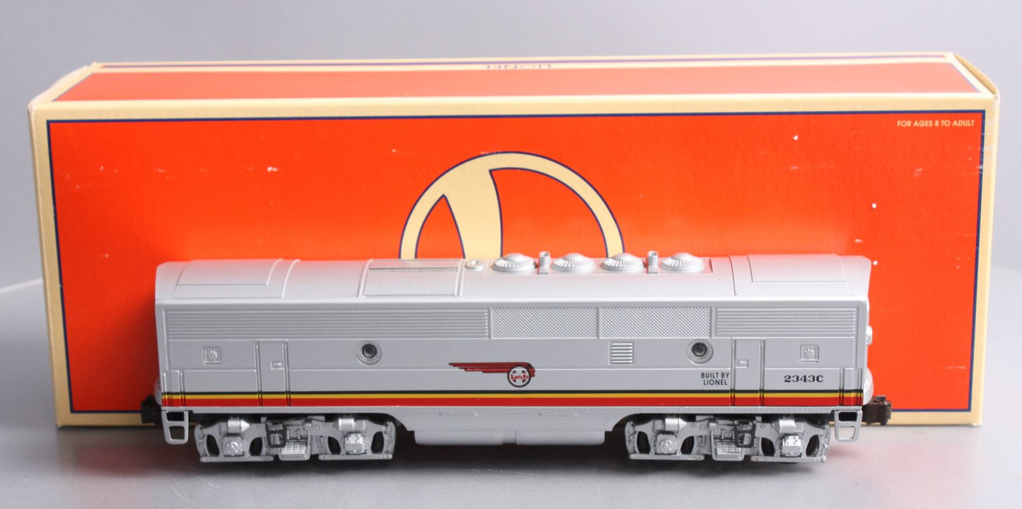 Lionel 6-18136 O Gauge Santa Fe F-3 B Unit Non-Powered Diesel Locomotive #2343C LN/Box