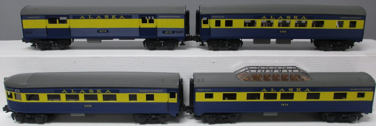 Lionel 6-29041 Alaska Streamline 4-Car Passenger Set NIB