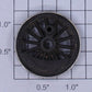 Lionel 701-16 B6 Plain Open Spoked Center Wheel with Nickel Rim