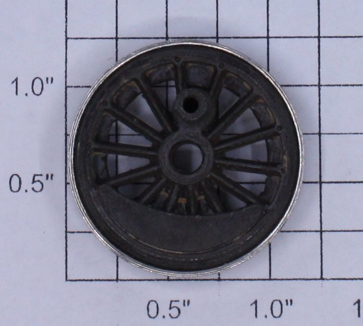 Lionel 701-16 B6 Plain Open Spoked Center Wheel with Nickel Rim