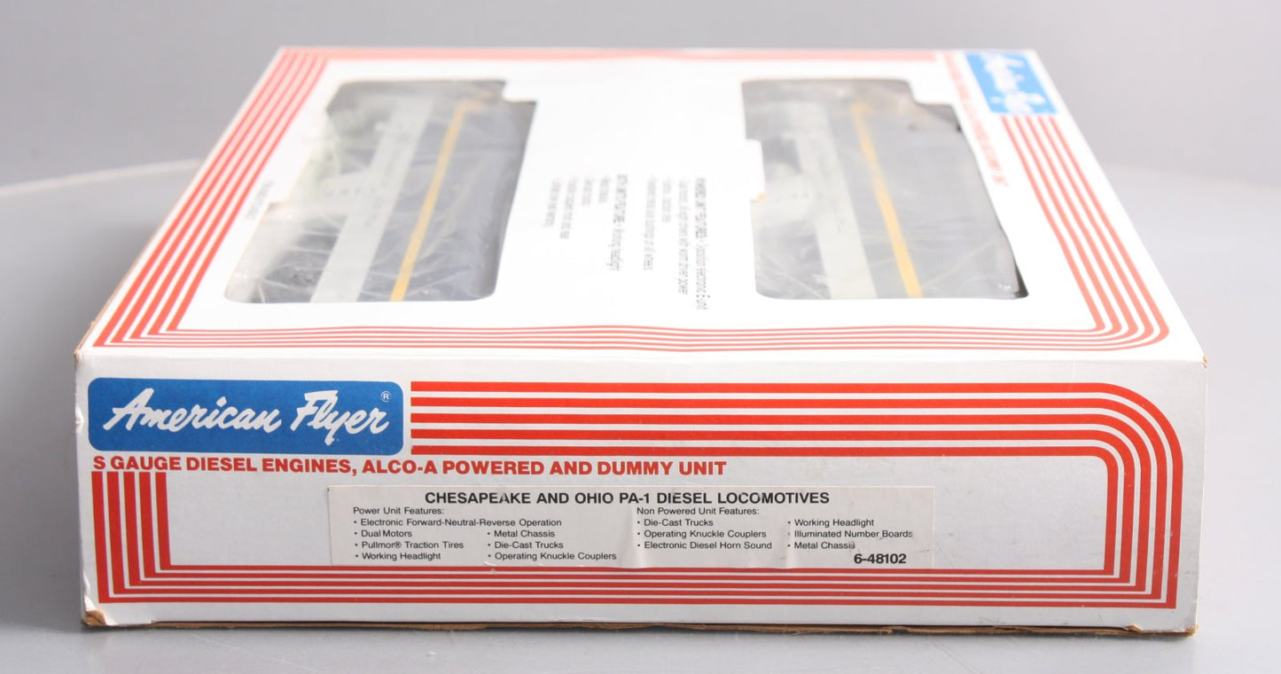 American Flyer 6-48102 S Gauge Chesapeake & Ohio PA-1 Diesel Locomotive Set LN/Box