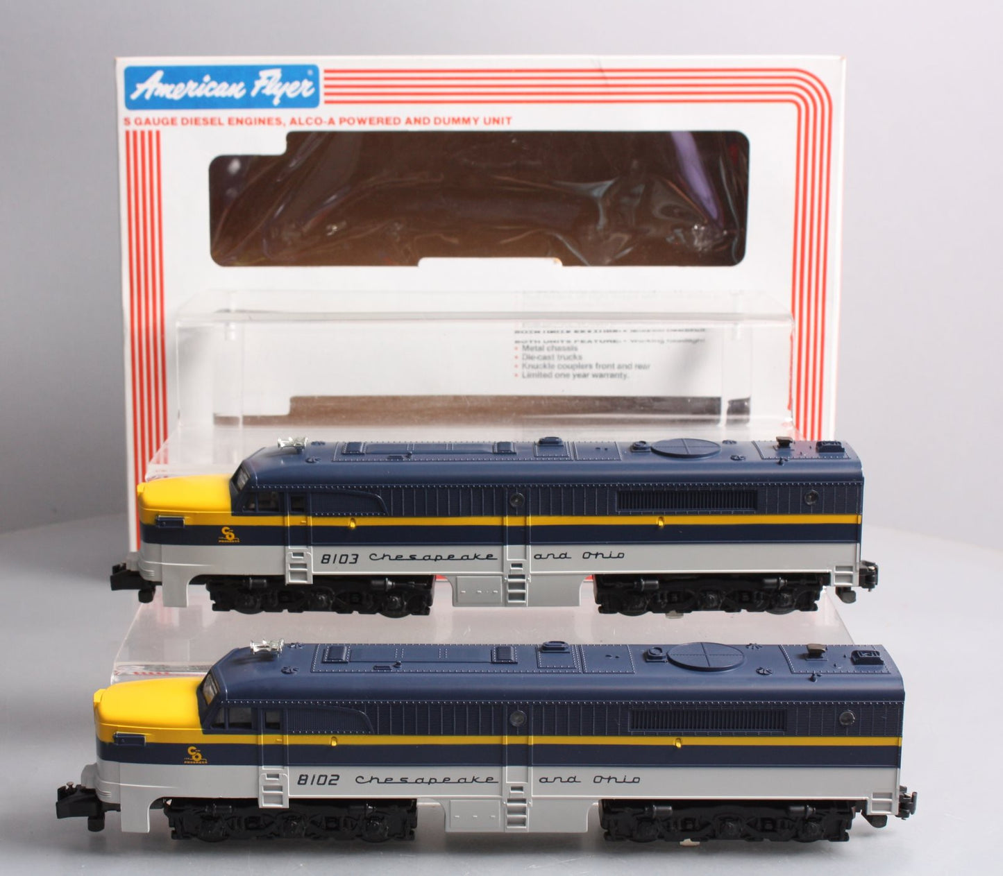 American Flyer 6-48102 S Gauge Chesapeake & Ohio PA-1 Diesel Locomotive Set LN/Box