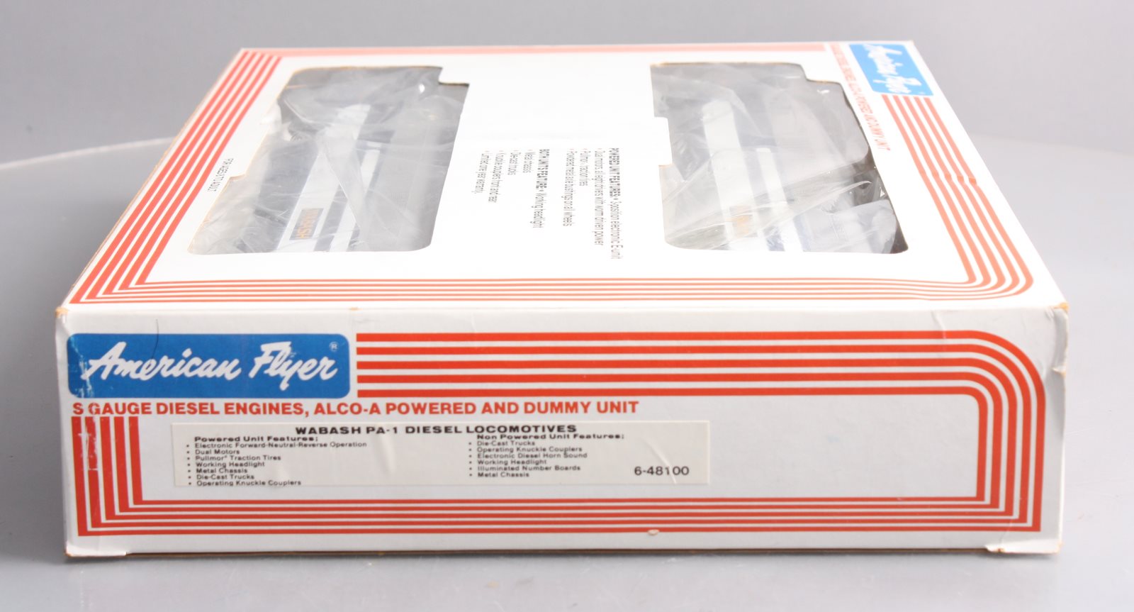 American Flyer 6-48100 S Gauge Wabash PA-1 AA Diesel Locomotive Set LN/Box
