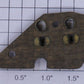 Lionel 8702-132 Brush Plate Assembly - No Bushing and No Springs