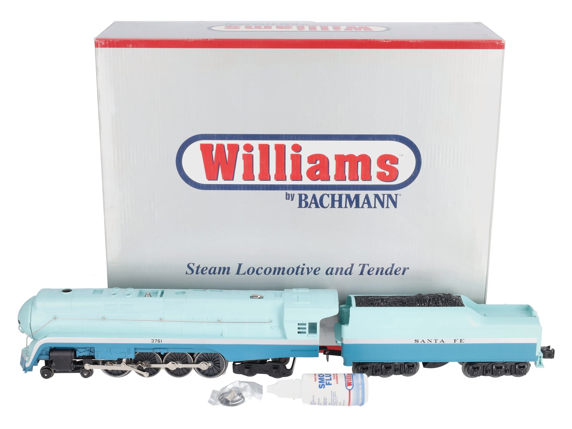Williams 40301 O Gauge Santa Fe Blue Goose J Class 4-8-4 Steam Locomotive #3761 MT/Box