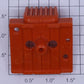 Lionel 50-59 Orange Gang Car Brush Plate Frame Only