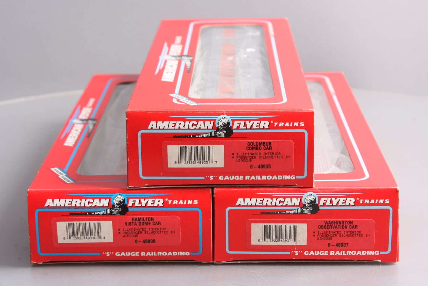 American Flyer 6-49605 S Gauge New Haven Passenger Cars (Set of 3) LN/Box