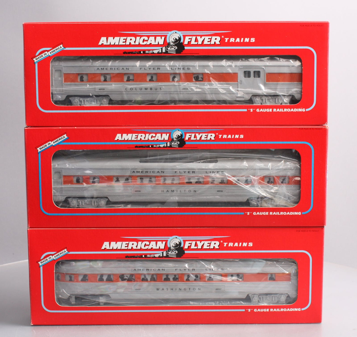American Flyer 6-49605 S Gauge New Haven Passenger Cars (Set of 3) LN/Box