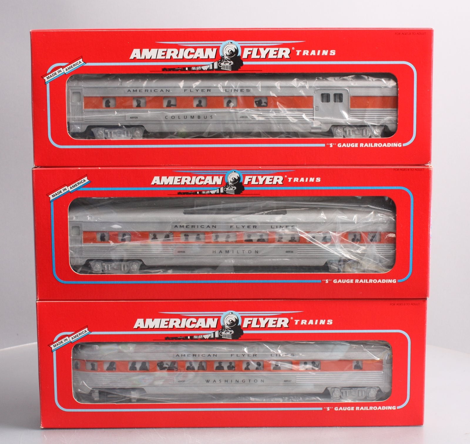 American Flyer 6-49605 S Gauge New Haven Passenger Cars (Set of 3) LN/Box