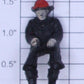 Lionel 52-26 O Gauge Fireman Seated with Painted Face and Hat