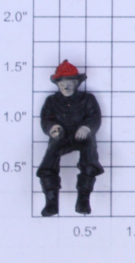 Lionel 52-26 O Gauge Fireman Seated with Painted Face and Hat