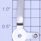 Lionel 8003-49 Bent E-Unit Up Lever